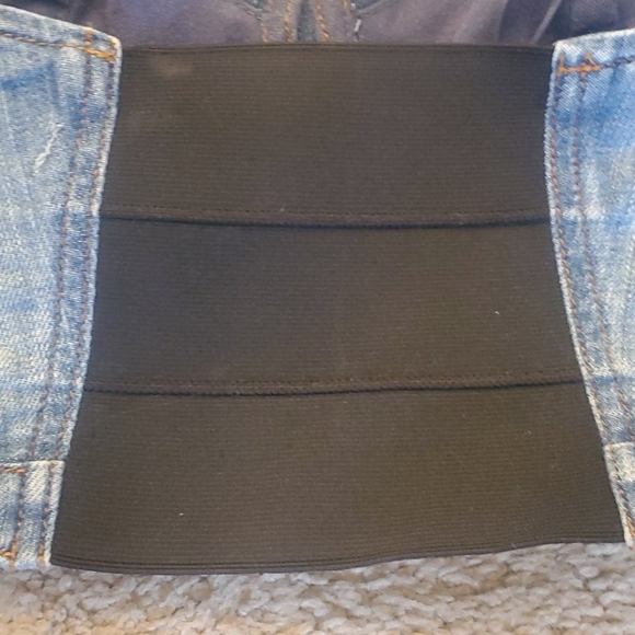 Guess Denim Bustier Crop Top - Picture 10 of 16